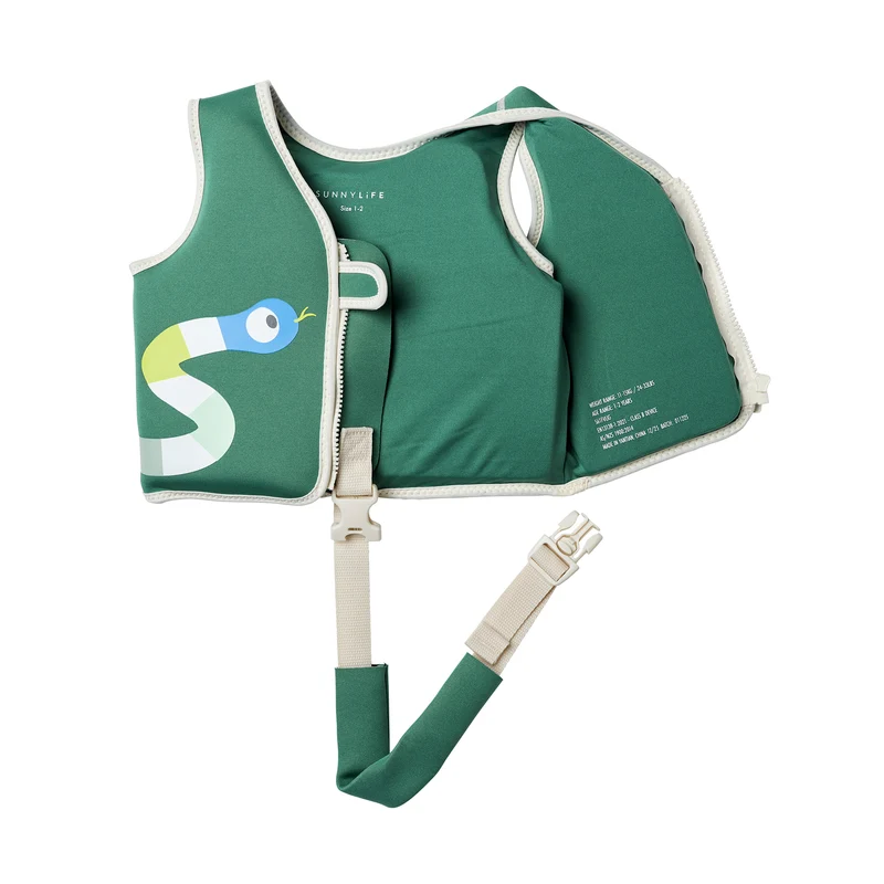 Kids Swim Vest 1-2 - Into the Jungle Green