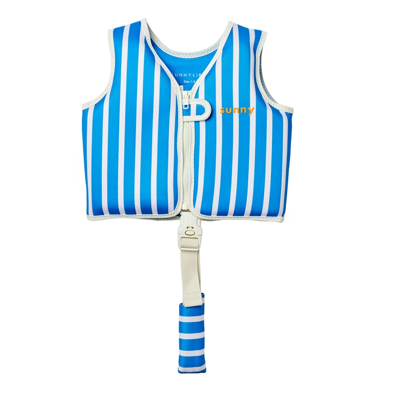 Kids Swim Vest 1-2 - Tino the Tiger Blue