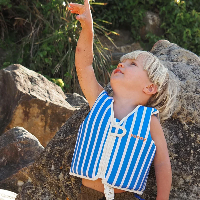 Kids Swim Vest 1-2 - Tino the Tiger Blue