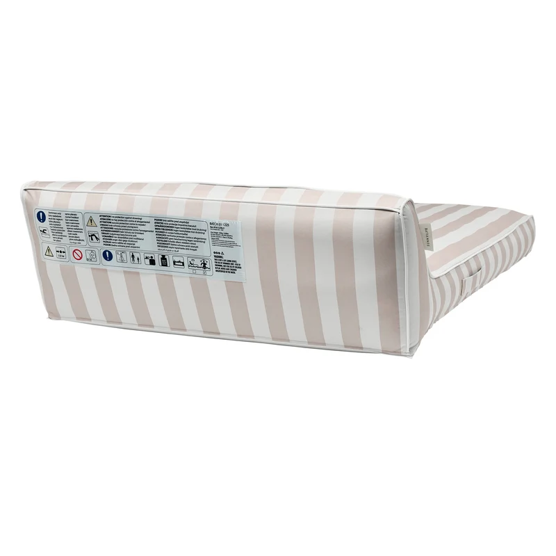 Luxe Double Lounger - Oyster Stripe