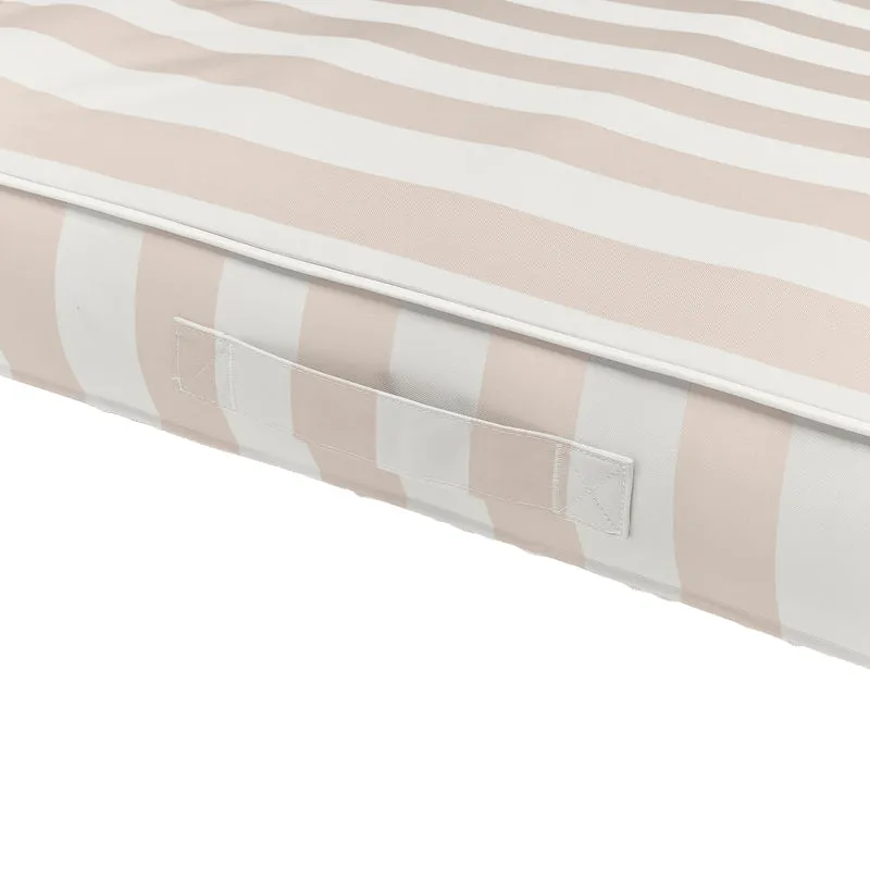Luxe Double Lounger - Oyster Stripe