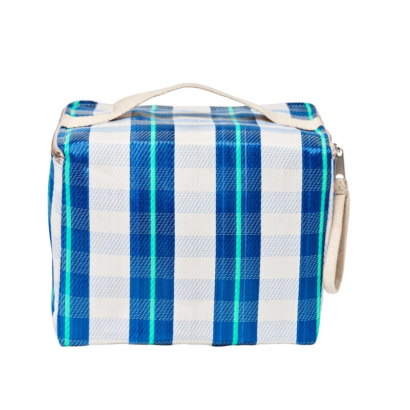 Recycled Nylon Cooler Lunch Bag - La Mer Blue Neon