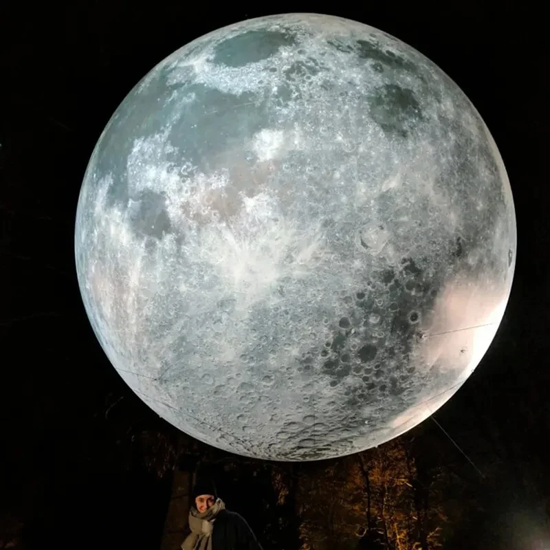 Ballon Gonflable Boule de Lune Lumineuse
