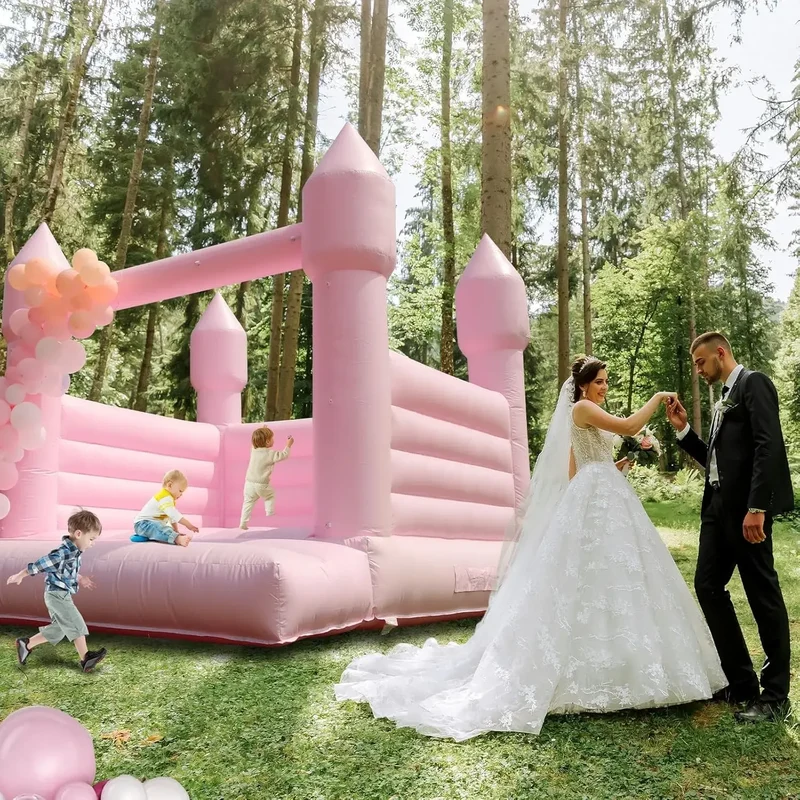 Château Gonflable Mariage Blanc