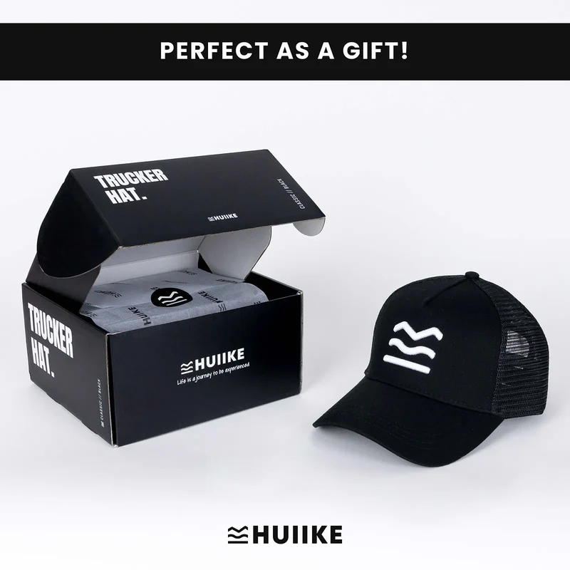 Gorra Trucker Negra para Hombre y Mujer - Talla única