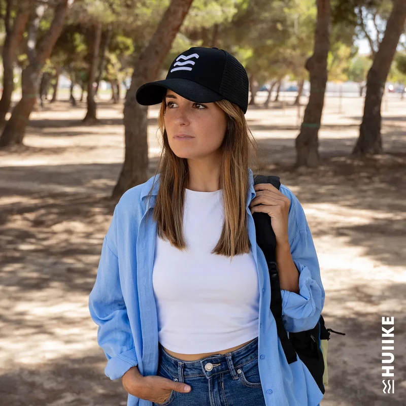 Gorra Trucker Negra para Hombre y Mujer - Talla única