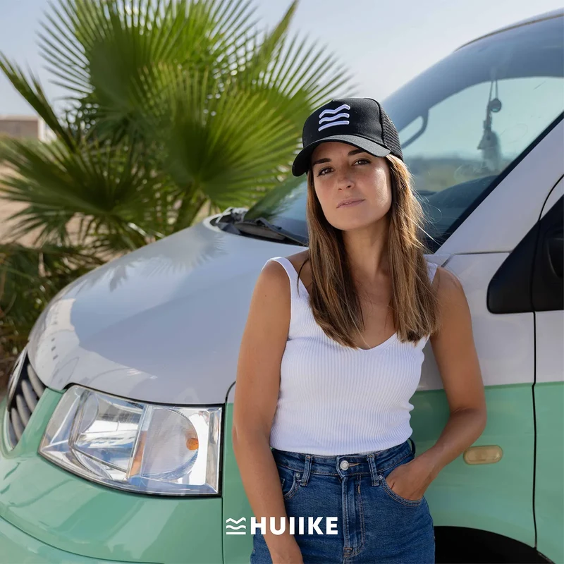 Gorra Trucker Negra para Hombre y Mujer - Talla única
