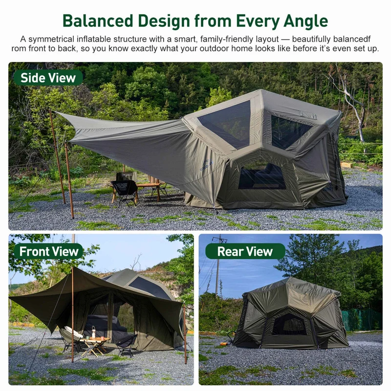 Coody Bestona Forest Green Inflatable Tent for Camping (2-4 person)
