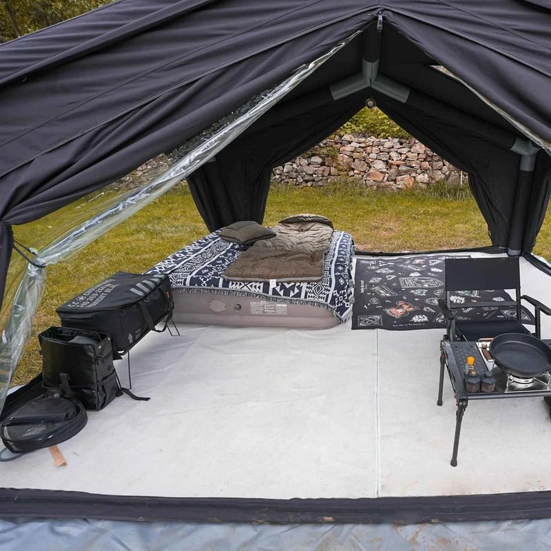 Coody Air Tent Hub Shelter Black Inflatable Tent for Camping (2-6 Person)