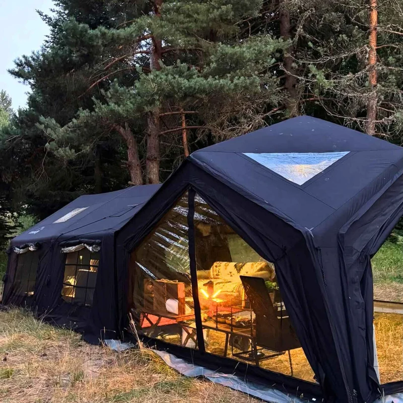 Coody Air Tent Hub Shelter Black Inflatable Tent for Camping (2-6 Person)