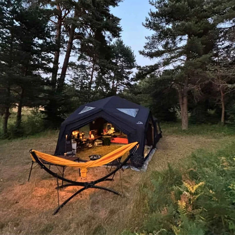 Coody Air Tent Hub Shelter Black Inflatable Tent for Camping (2-6 Person)