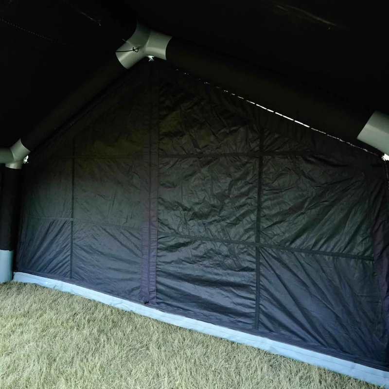 Coody Familia AirTent 13.6 Black – Inflatable Hot Tent with Stove Jack for Camping, 2–8 People