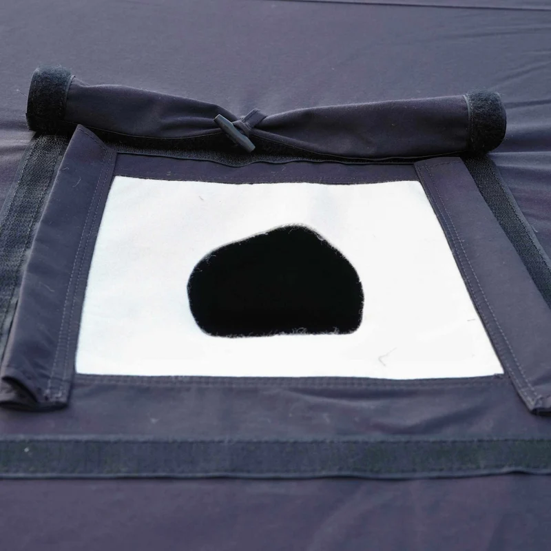 Coody Familia AirTent 13.6 Black – Inflatable Hot Tent with Stove Jack for Camping, 2–8 People