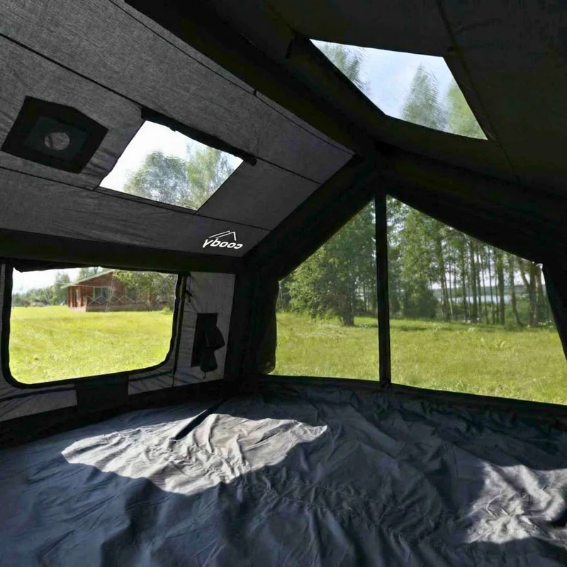 Coody 10.0 Black Inflatable Tent House for Camping (2-4 Person)