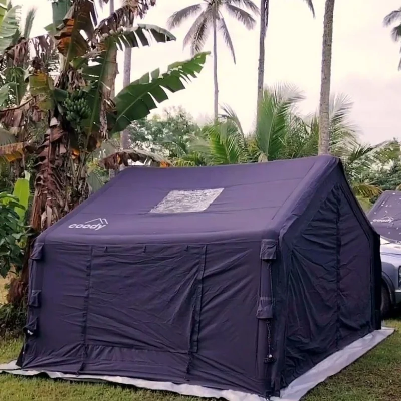 Coody 10.0 Black Inflatable Tent House for Camping (2-4 Person)