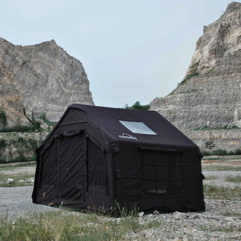 Coody 8.0 Air Tent Black - Inflatable Tent House for Camping (1-4 Person)