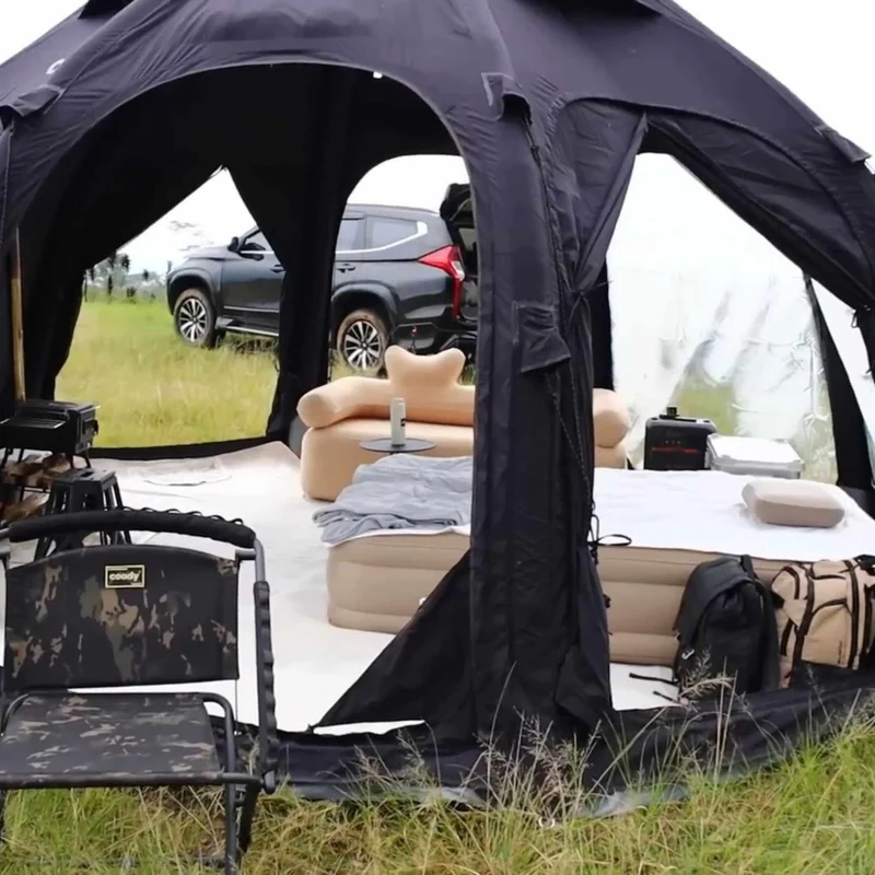 Coody Aurora Dome Black Inflatable Shelter for Outdoors (2-4 person)