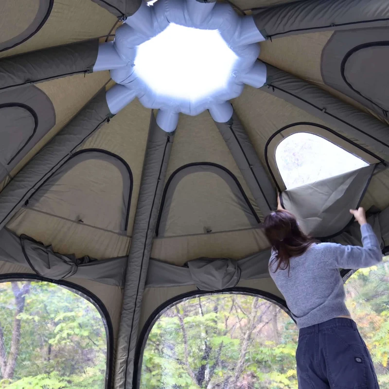 Coody Aurora Dome Forest Green Inflatable Shelter for Outdoors (2-4 person)