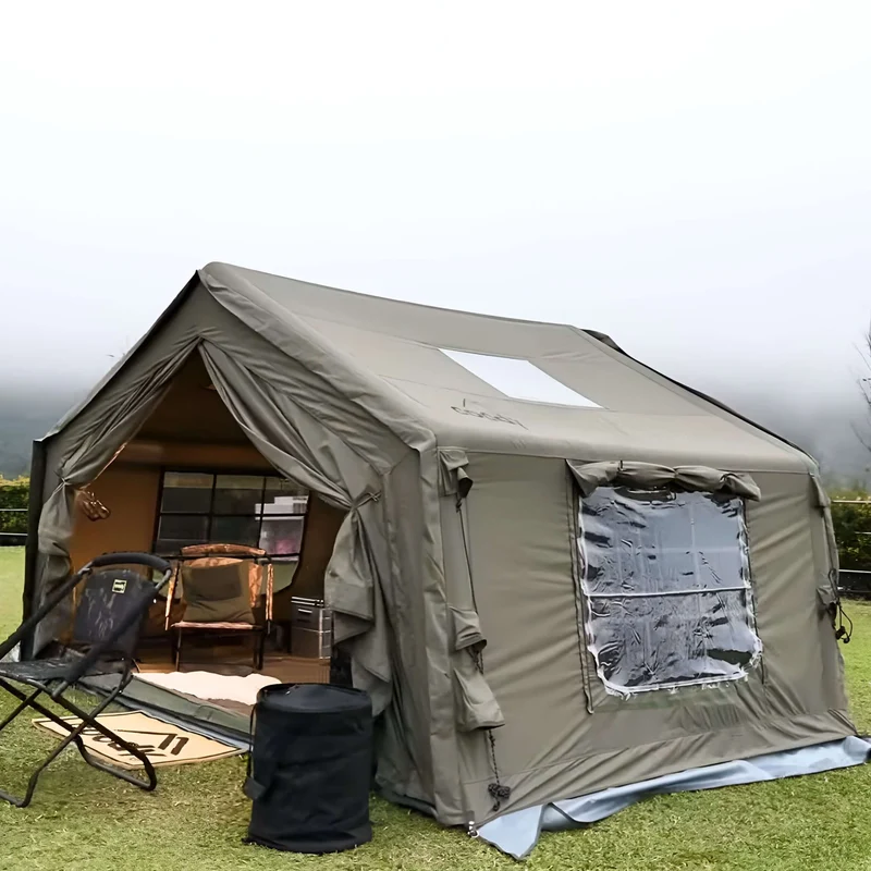 Coody 10.0 Forest Green Inflatable Tent House for Camping (2-4 Person)