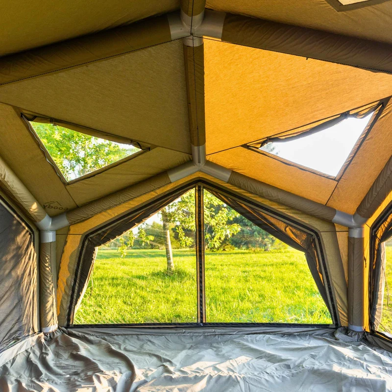 Coody AirTent Hub Shelter Forest Green Inflatable Tent for Camping (2-6 Person)