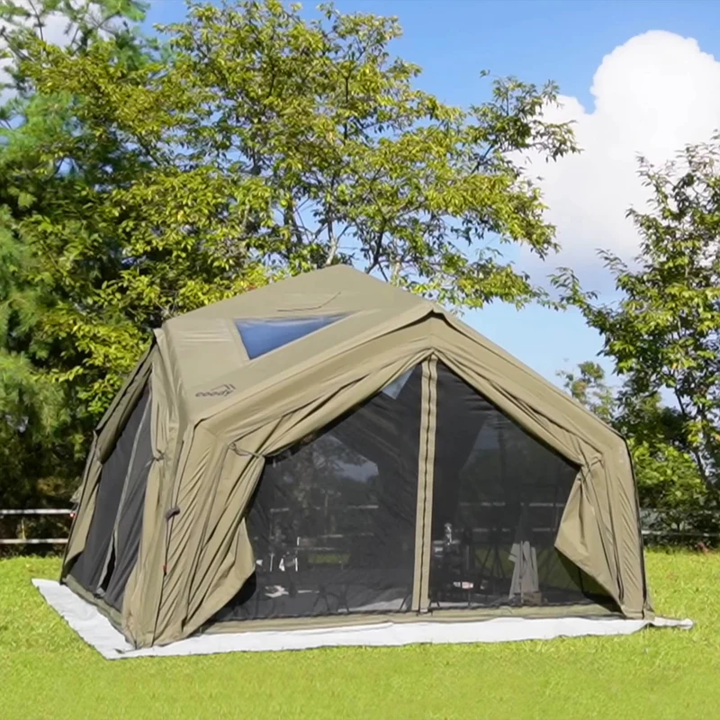 Coody AirTent Hub Shelter Forest Green Inflatable Tent for Camping (2-6 Person)