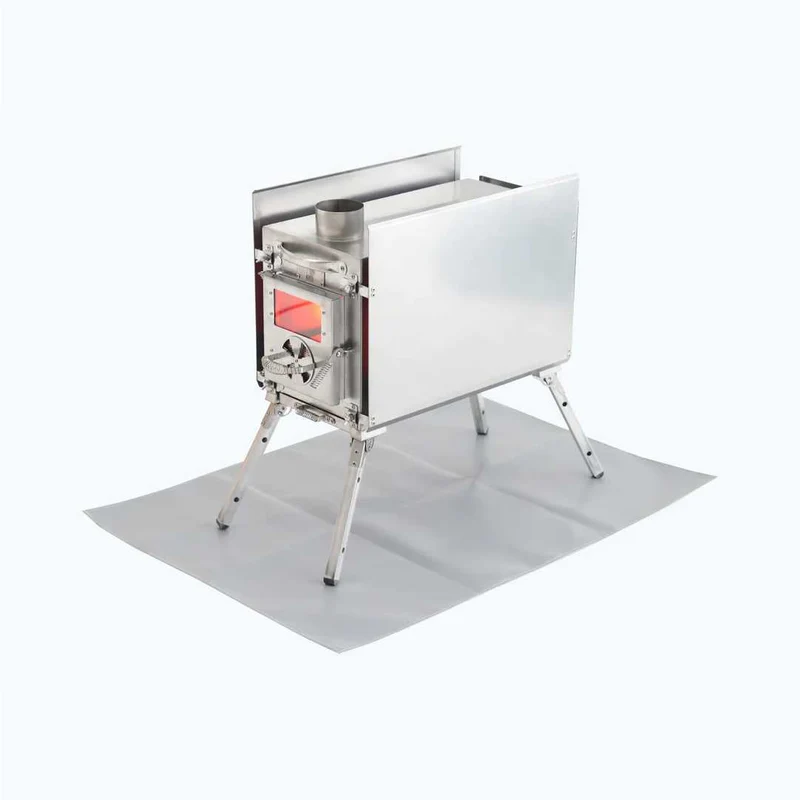 RBM Outdoors Caminus M - Medium Wood-Burning Tent Stove with Fire-Resistant Glass