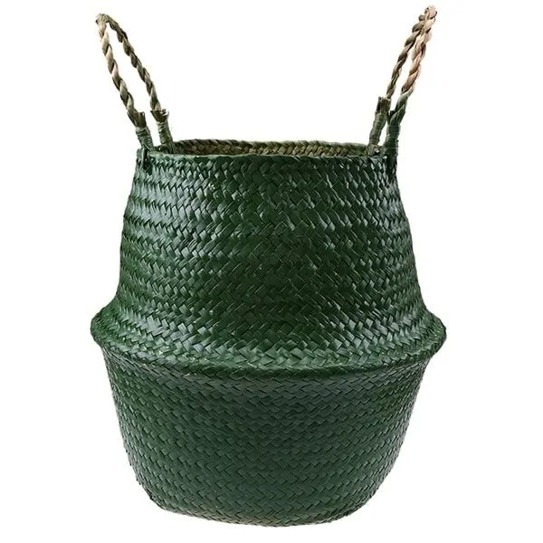 Cache Pot Osier Vert