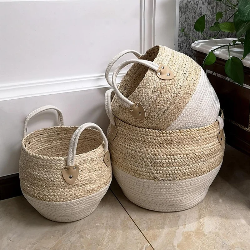 Cache Pot Osier avec Anse
