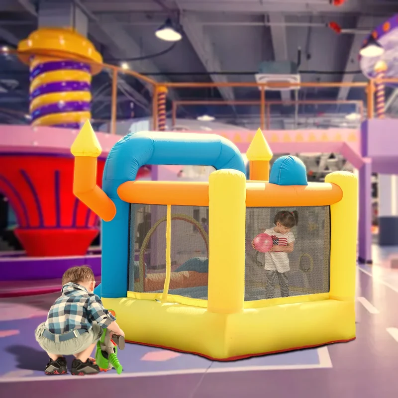 Château Gonflable Multicolore Piscine à Balles