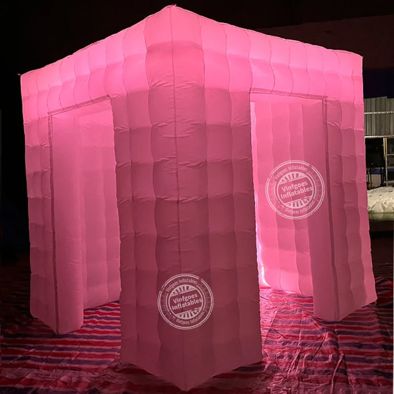 Cabine Selfie Gonflable LED 2 Portes