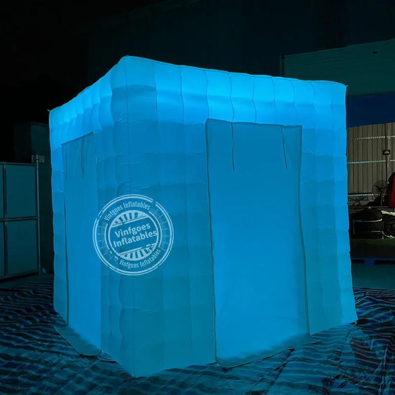 Cabine Selfie Gonflable LED 2 Portes