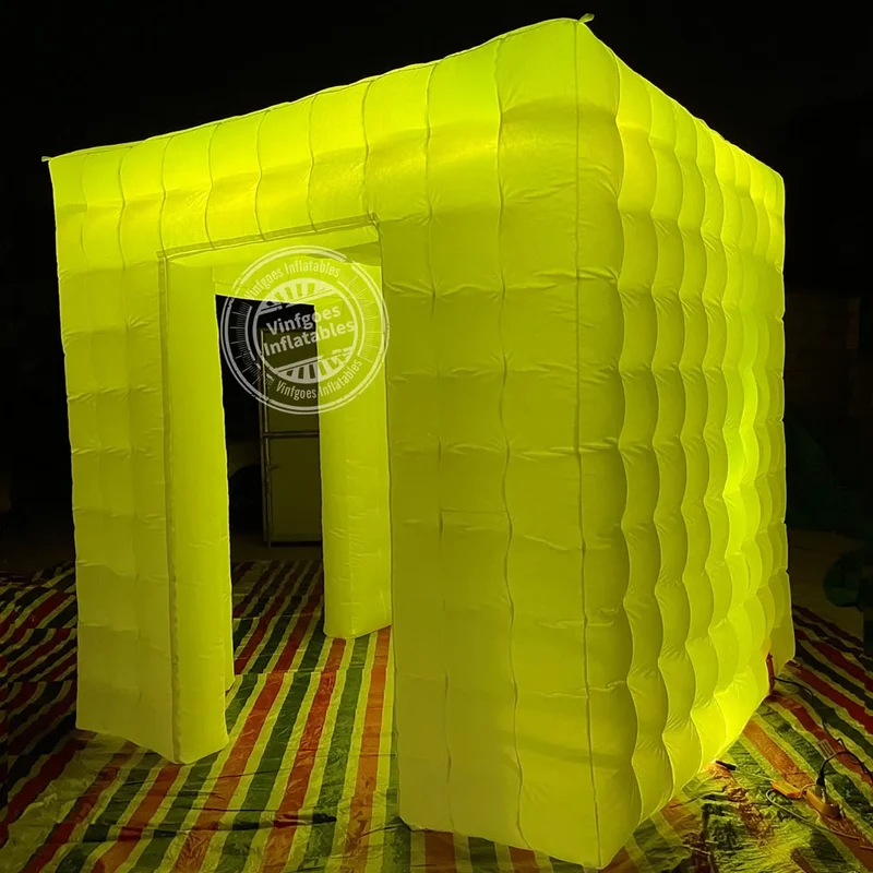 Cabine Selfie Gonflable LED 2 Portes