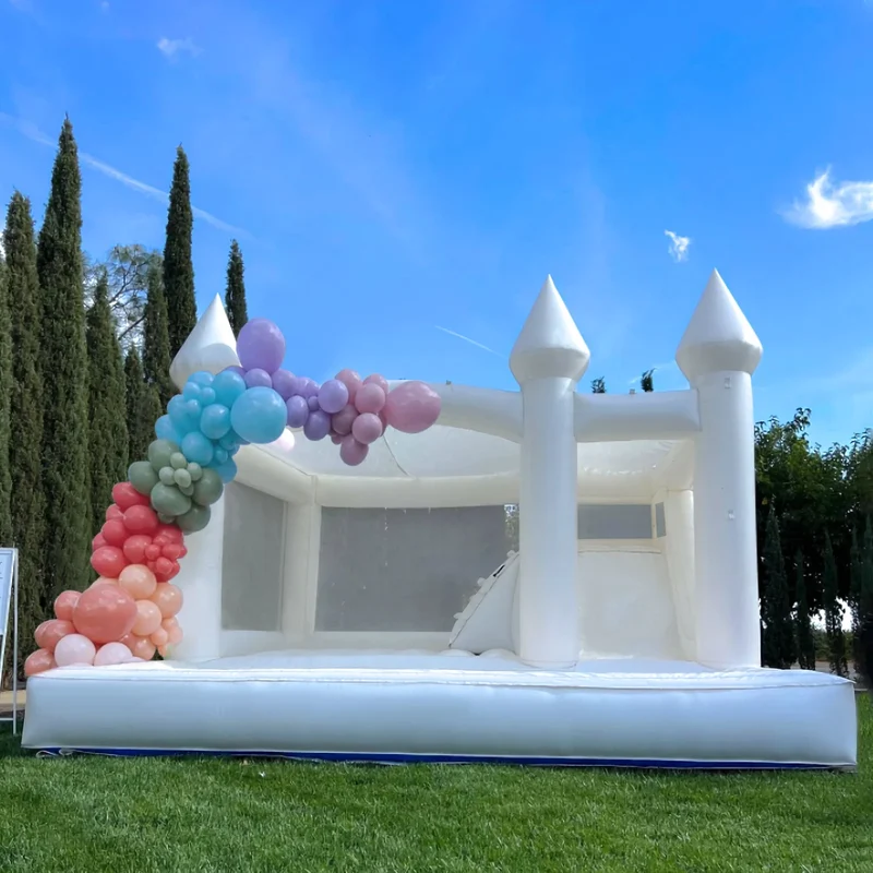 Château Gonflable Blanc Mariage