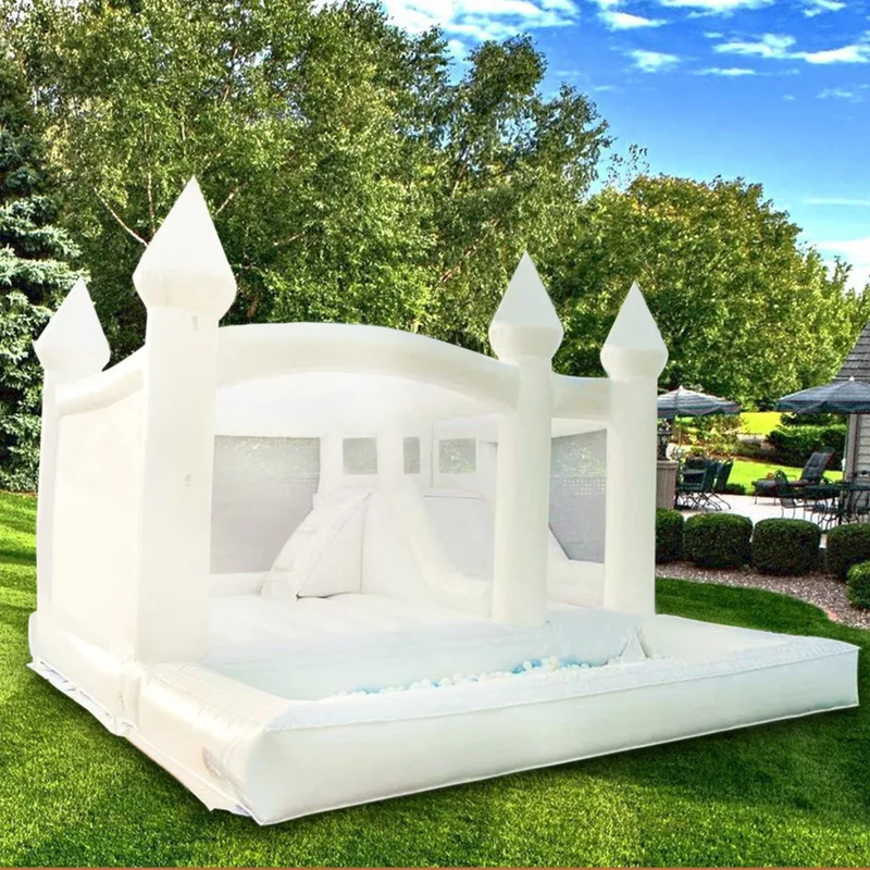 Château Gonflable Blanc Mariage