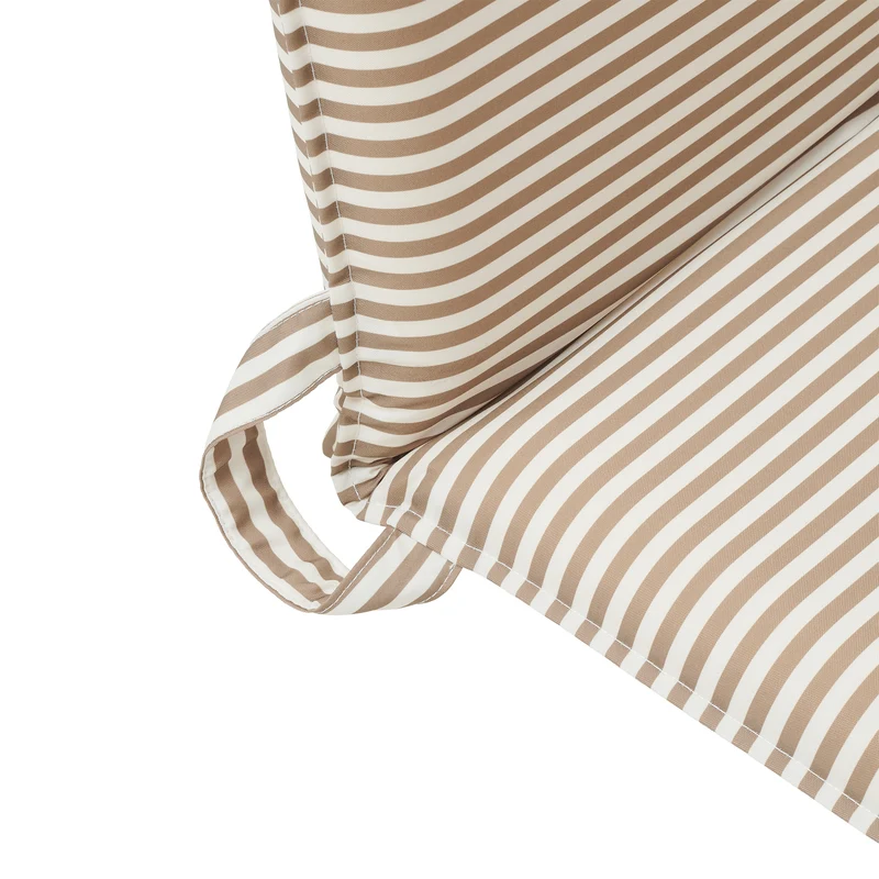 Folding Seat - The Vacay Taupe Stripe