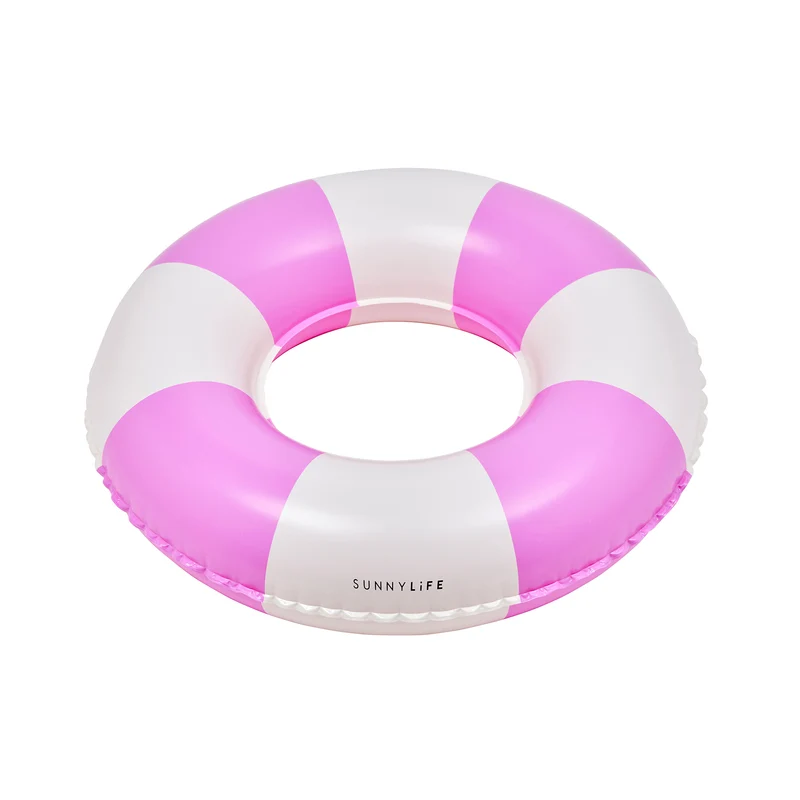 Mini Tube Pool Ring - Pool Party Magenta Stripe