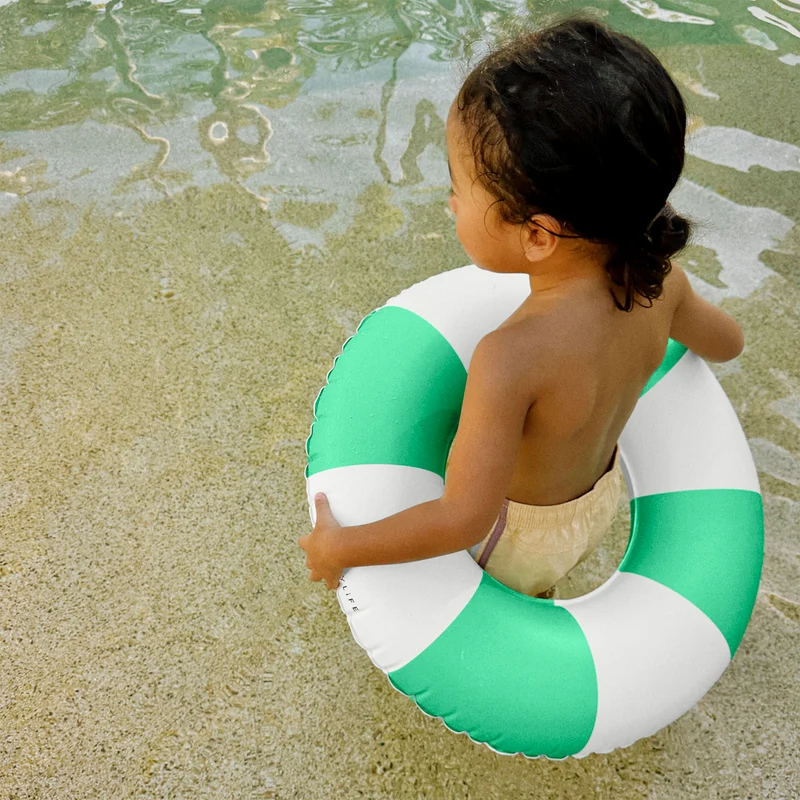 Mini Tube Pool Ring - Pool Party Green Stripe