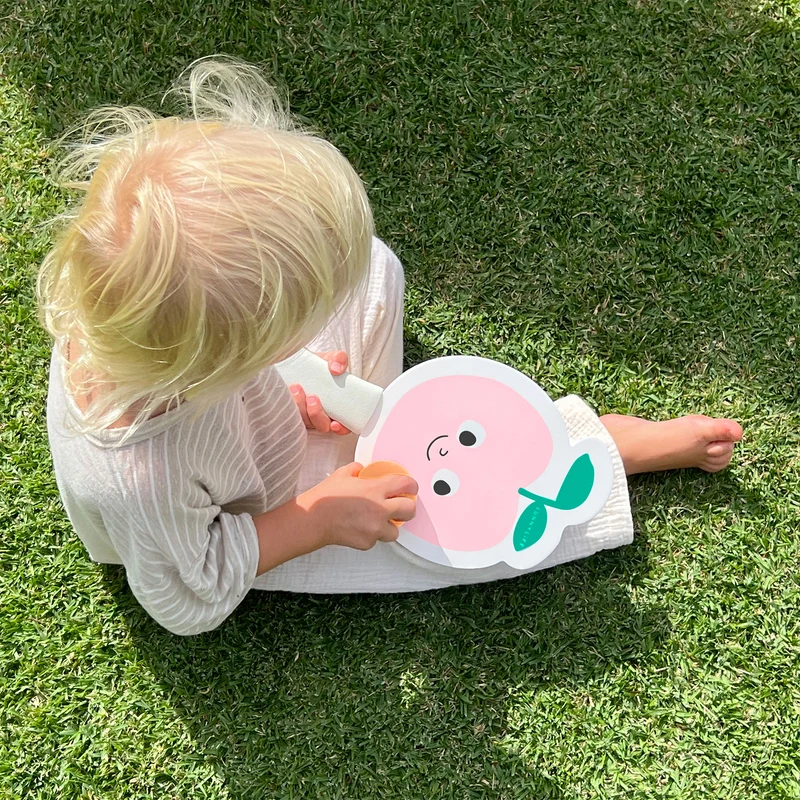 Kids Velcro Beach Bats - Poppy the Peach