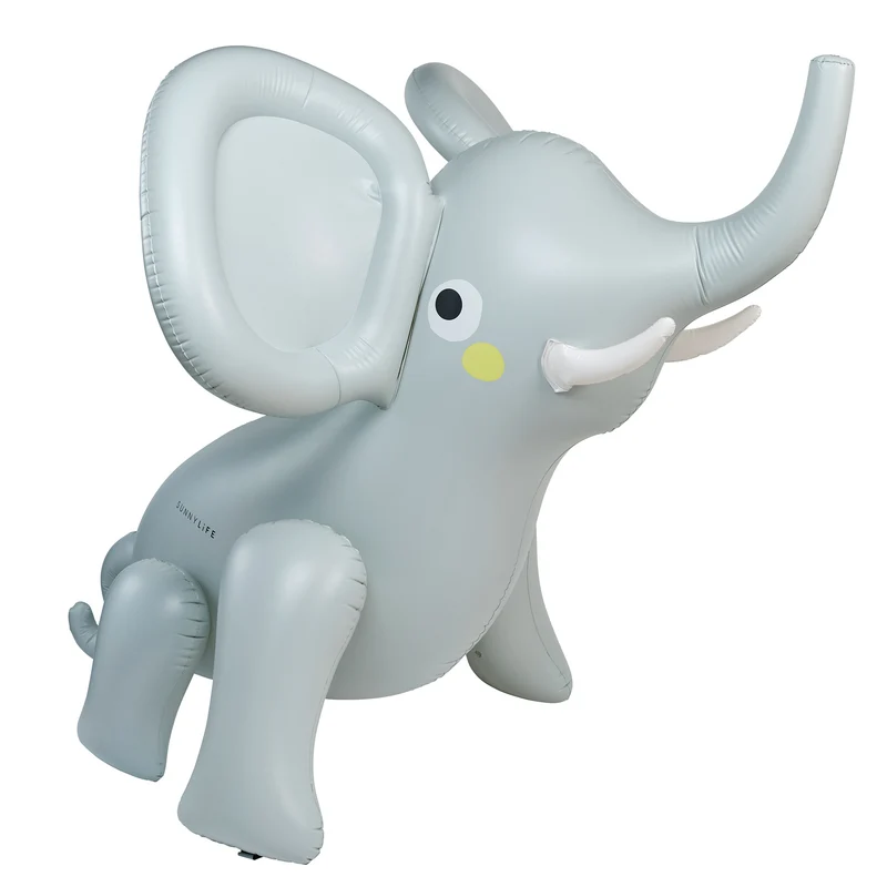 Inflatable Giant Sprinkler - Eli the Elephant Grey