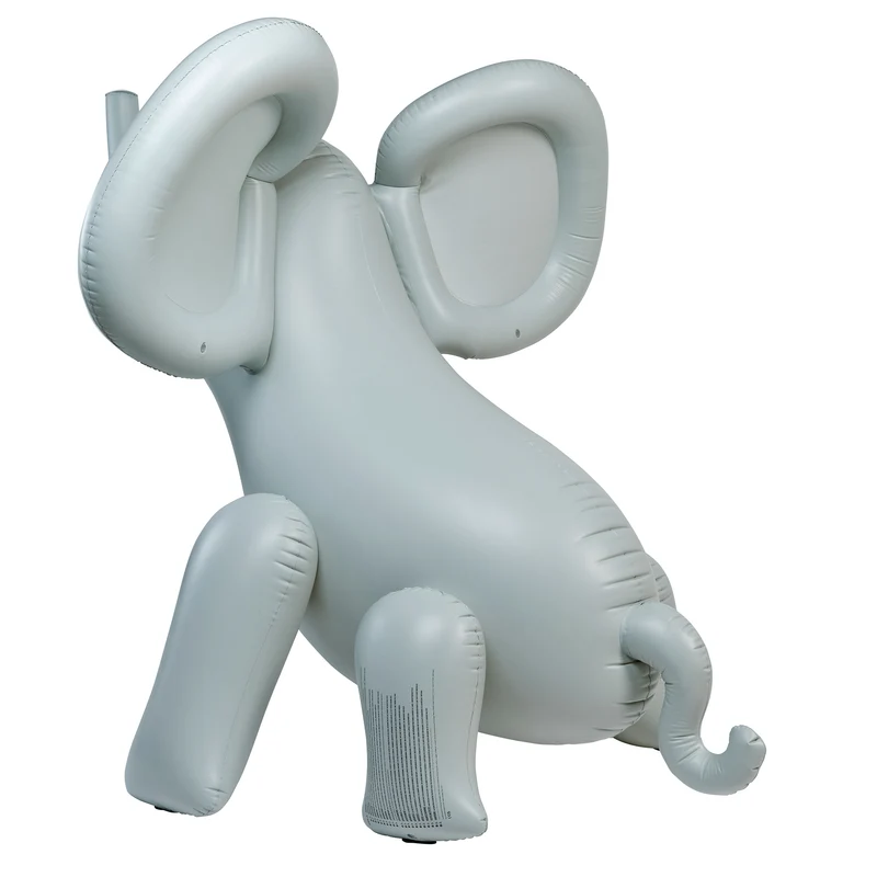 Inflatable Giant Sprinkler - Eli the Elephant Grey