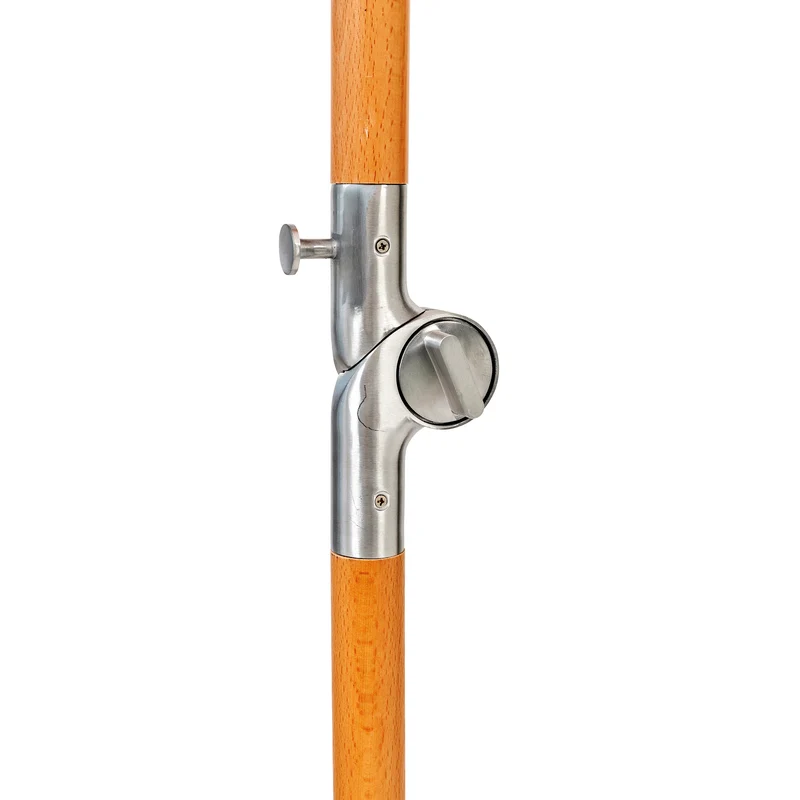 Luxe Beach Umbrella - Tierra Clay Stripe