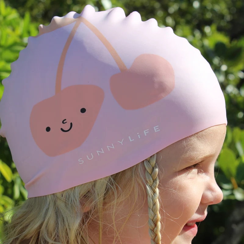 Swimming Cap - Cotton Candy Cherry