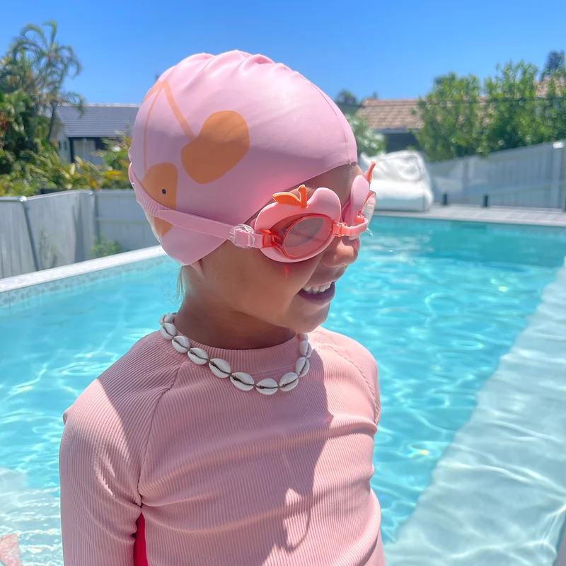 Swimming Cap - Cotton Candy Cherry