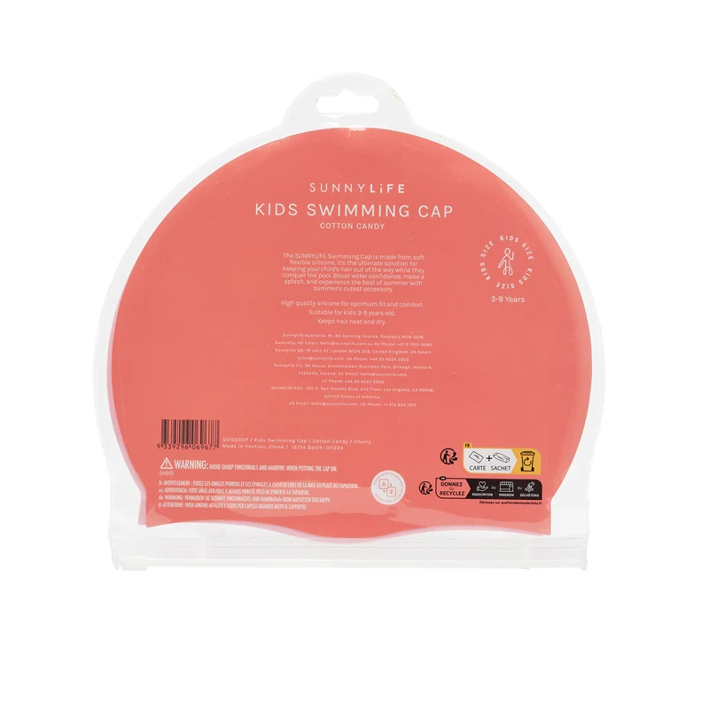 Swimming Cap - Cotton Candy Cherry