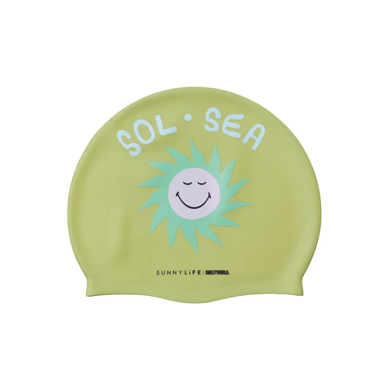 Swimming Cap - SmileyWorld Sol Sea Green