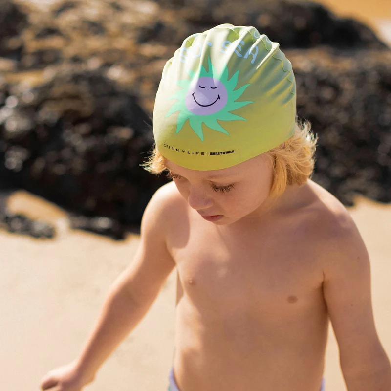Swimming Cap - SmileyWorld Sol Sea Green