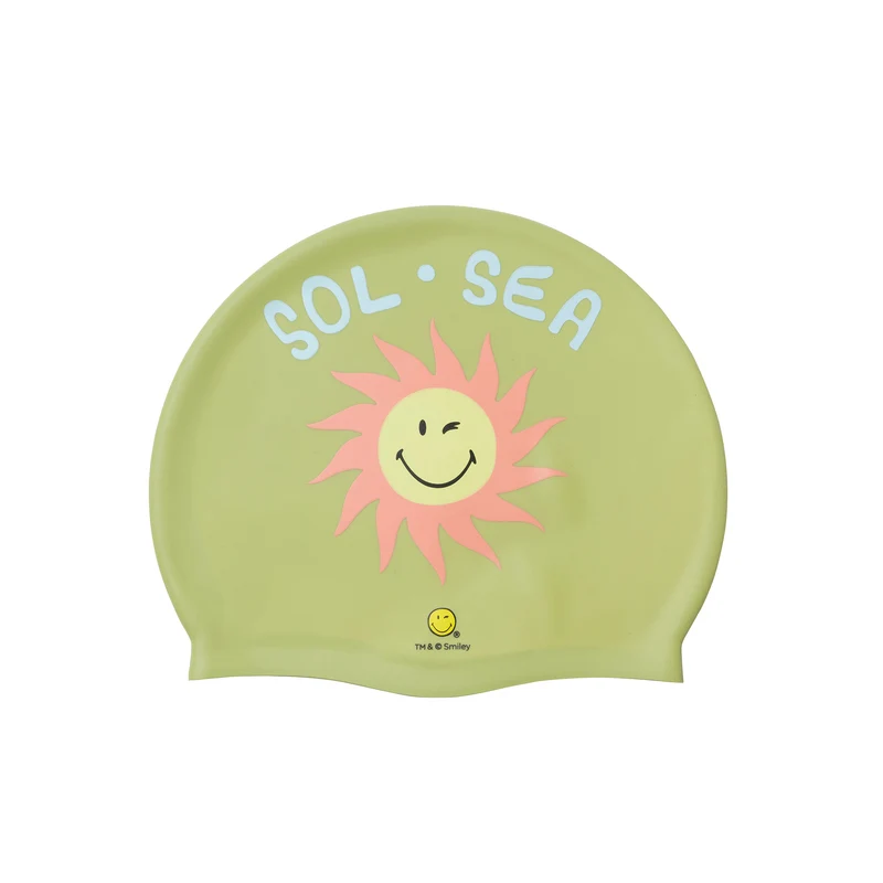 Swimming Cap - SmileyWorld Sol Sea Green