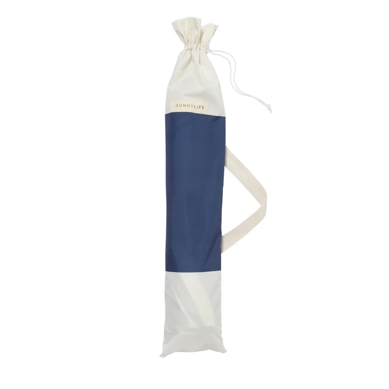 Compact Beach Umbrella - Marine Stripe
