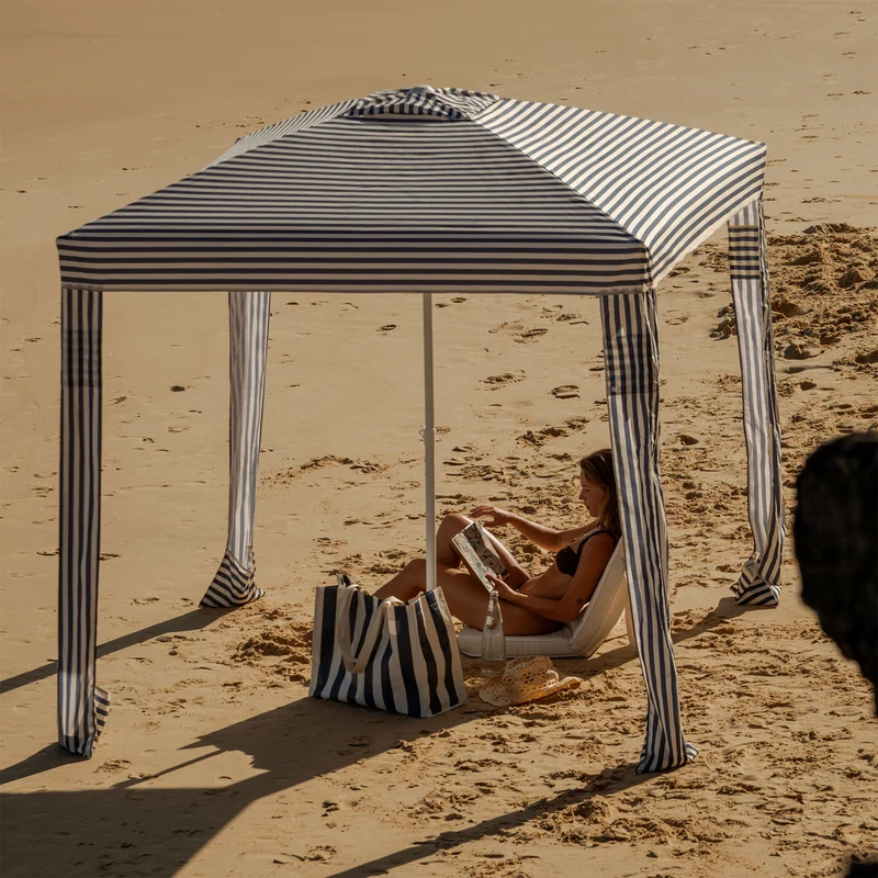 Beach Cabana - Marine Stripe