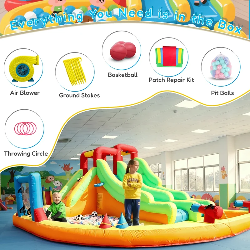 Toboggan Aquatique Gonflable Orange